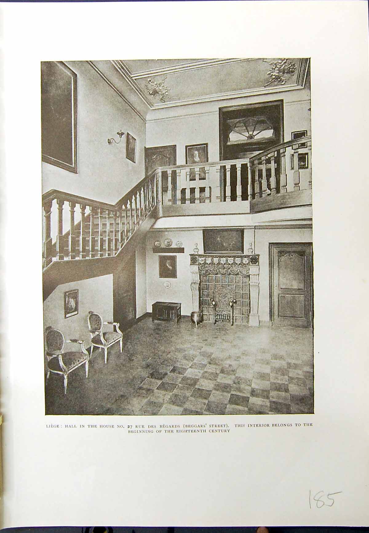 Old Liege Hall House Begards Beggars Street Hotel De Ville Mons 1913 20th