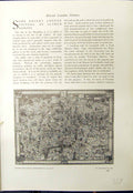 Old Print Poster London Underground Railway Gill Wood Rowley Gallery 1913 20th