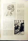 Old Charcoal Sketch O'Brien Roulette Yeats Houses Parliament Dublin H