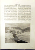 Old Antique Print Snow Covered Hills Fred Wagner 1913 Water Gates Hsetter 20th