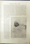 Antique Print Six Week Baby Arthur Gaskin 1913 Casket Silver Enamel Keighle