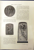 Old Medal Wissaert Funerary Stele Sturbelle 1913 Calvaire Bronze Dupo 20th