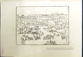 Old Antique Print 1913 Rynek Market Place Cracow Douglas Fox-Pitt Cadell 20th