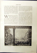 Antique Print End Street Scene Gifford Beal October Morning Ben Foster 1913