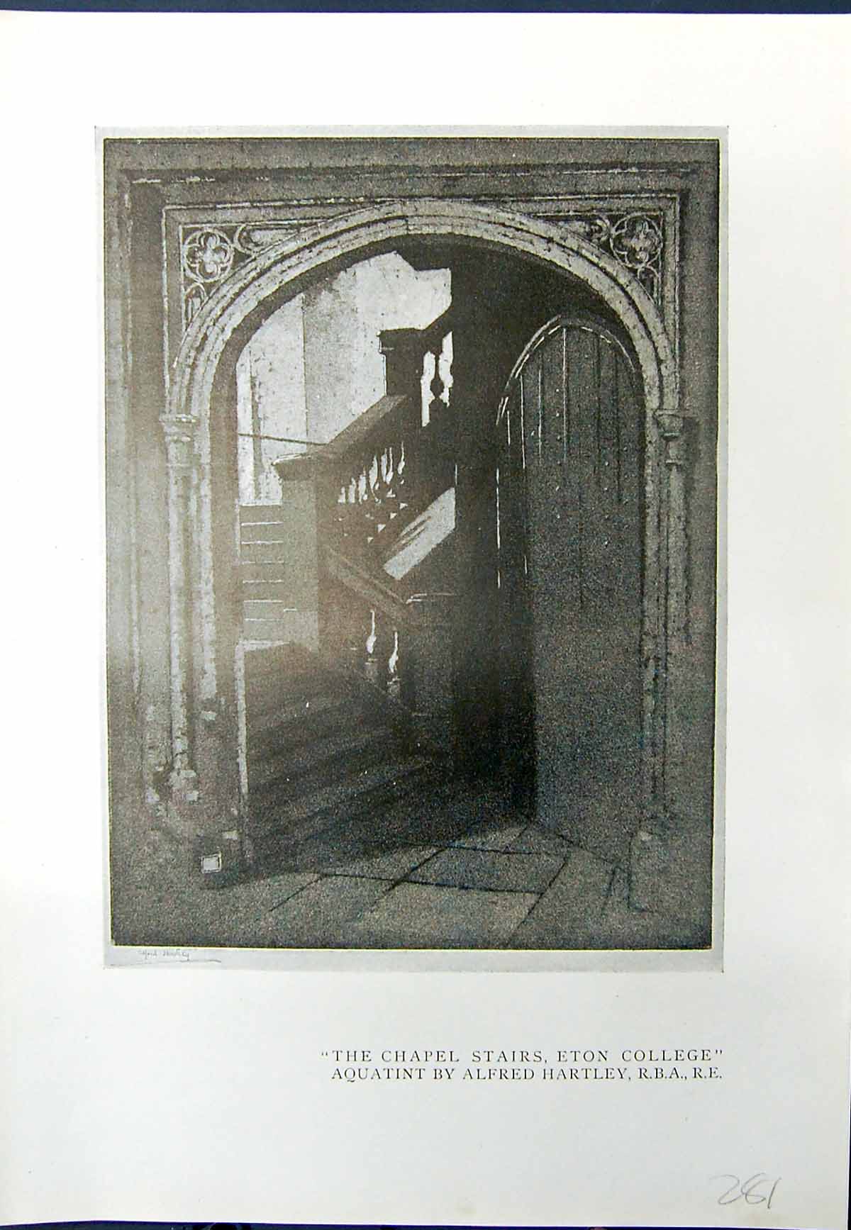 Old Chapel Stairs Eton College Alfred Hartley Archway Asolo Sheep 191 20th