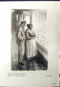 Old Jewellers Window Man Lady Wilmot Lunt 1913 Charcoal Burning Varml 20th