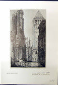 Old Wall Street New York America William Monk 1913 Elevated Railway T 20th