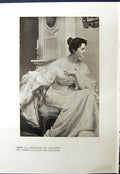Original Old Antique Print 1913 Comtesse Lalaing Canal Flandre Victor Gilsoul
