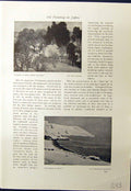 Old Print Seashore Snow Shokichi Spring Kiichi 1913 Ships Harbour Hakutei 20th