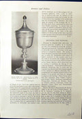 Original Old Antique Print Silver Sports Cup Freemantle Welch Martin 1913 20th