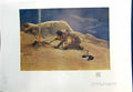 Original Old Antique Print Forge Indian Man Fire John Hassall Colour 1913 20th