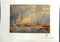 Original Old Antique Print New York Sound America Colour 1913 William Monk 20th