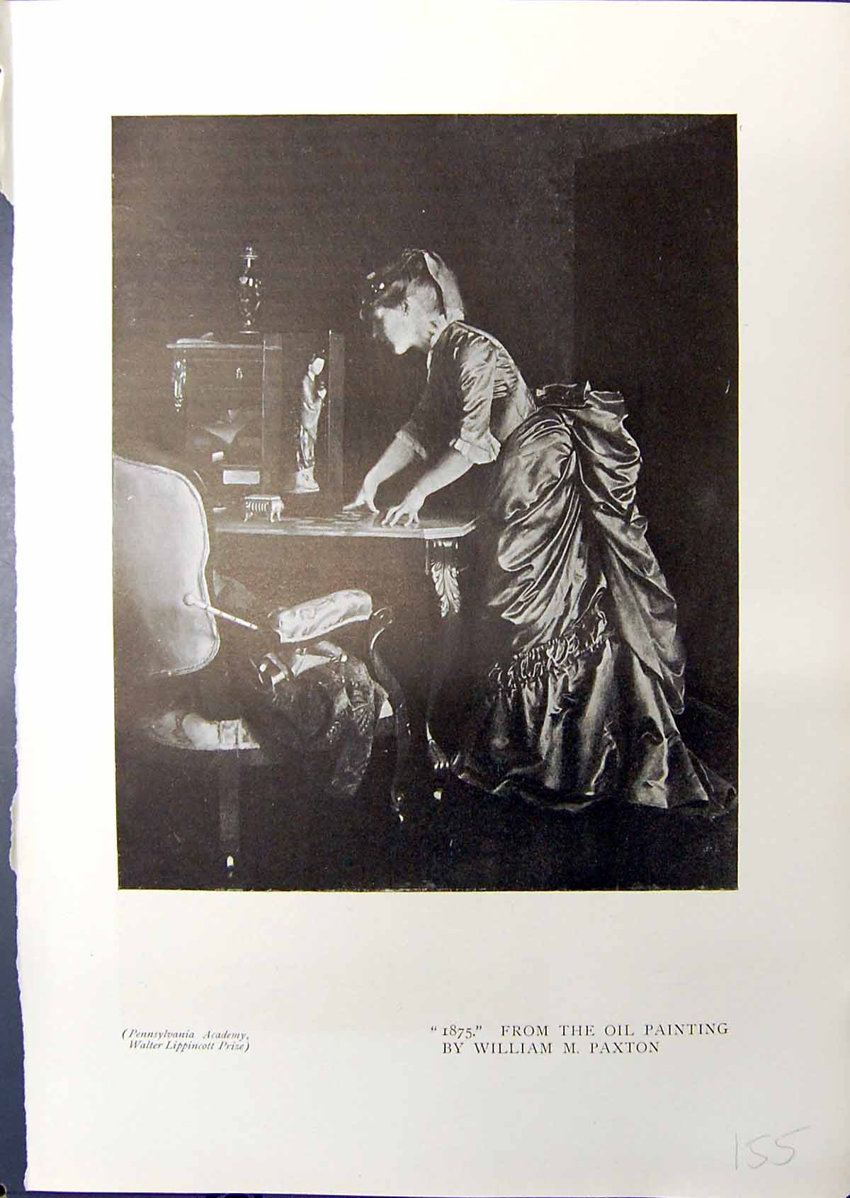 Old Lady House Table Chair William Paxton Mother Baby Marie Page 1914 20th