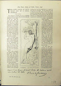 Old 1914 Paris Puvis Chavannes Nude Peasants Pipe Daumier Fishing Boa 20th