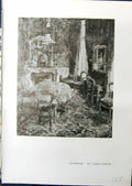 Old Print 1914 Interior House James Ensor Descent Cross Charles Ricketts 20th