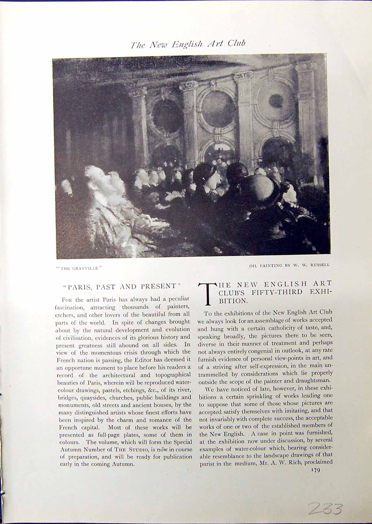 Antique Old Print Granville Russell View Town Grasse Albert Rothenstein 1914