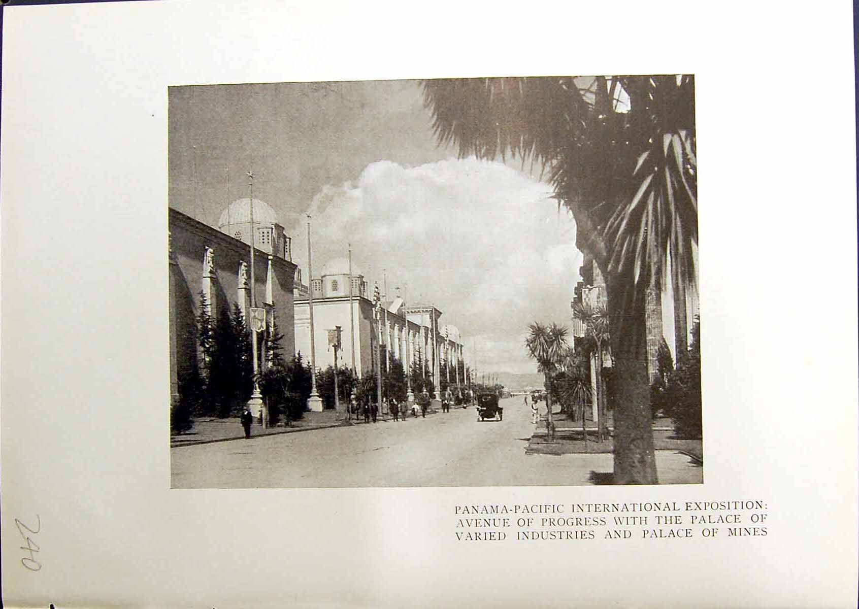 Old Panama-Pacific Exposition Avenue Palace Mines 1914 Black Jaguar O 20th