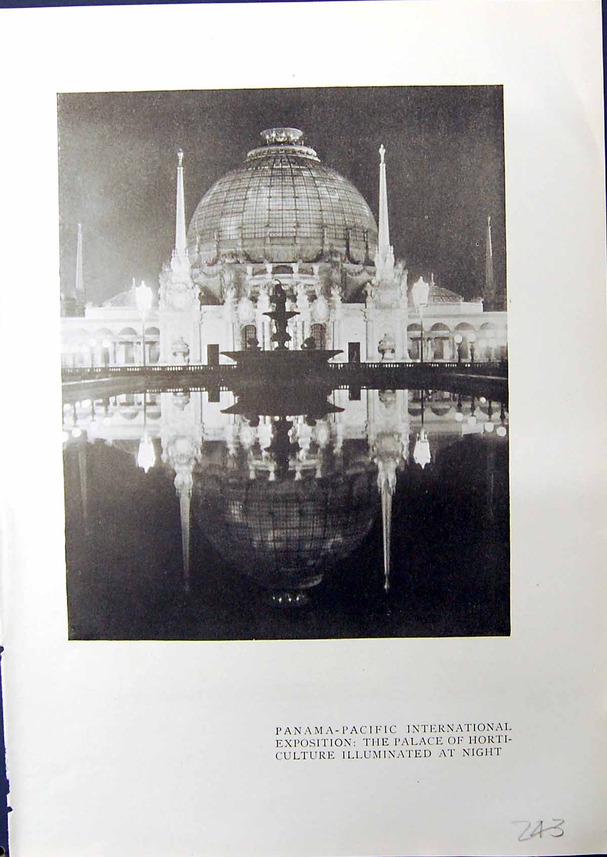 Old Panama-Pacific Exposition Palace Horticulture 1914 Italian Tower 20th