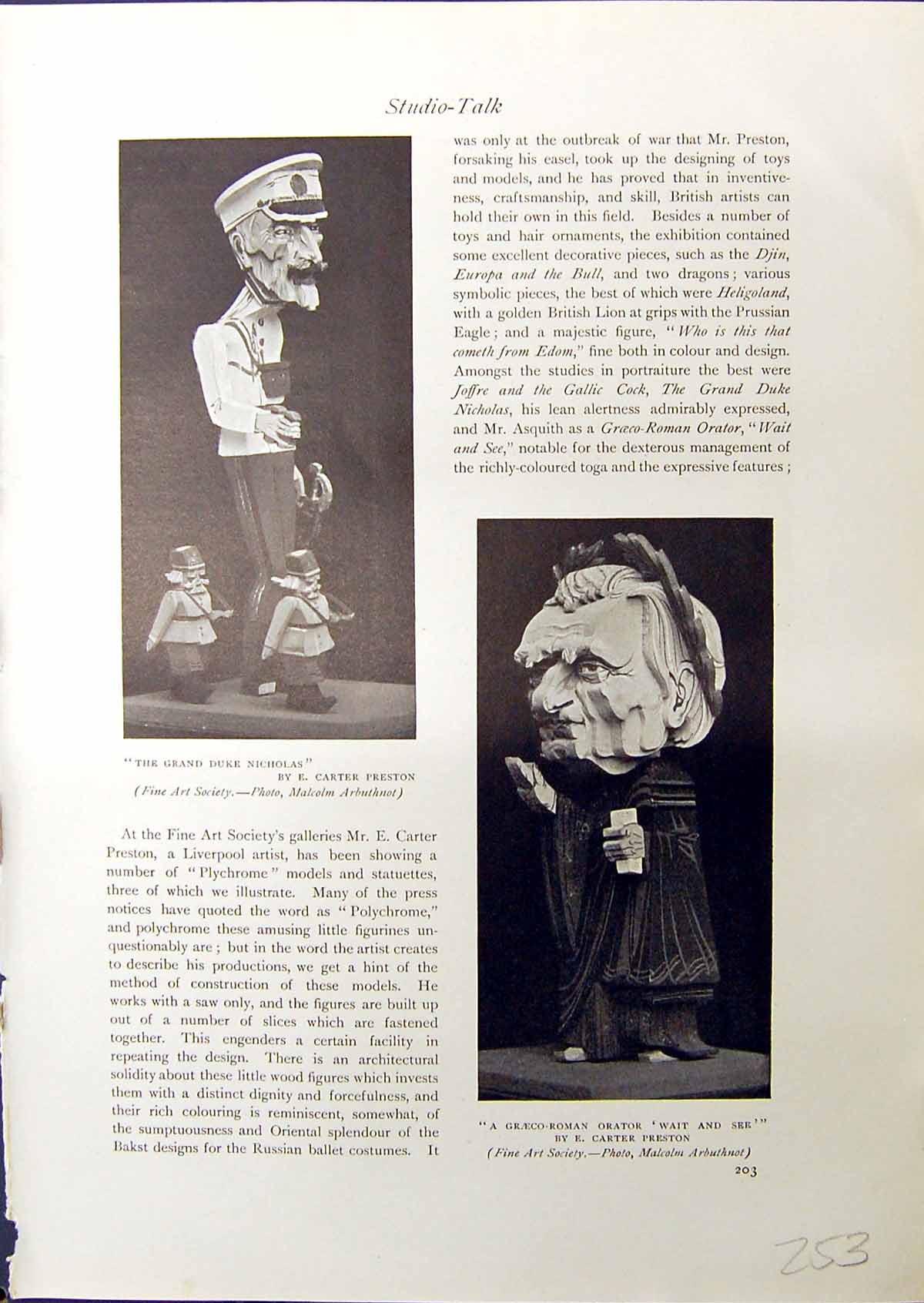 Antique Print 1914 Gran Duke Nicholas Preston Orator Plychrome Jfre Gallic 20th