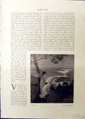 Old Print Trieste Lady Dog Glauco Cambon 1914 Ships Canal Charles Simpson 20th