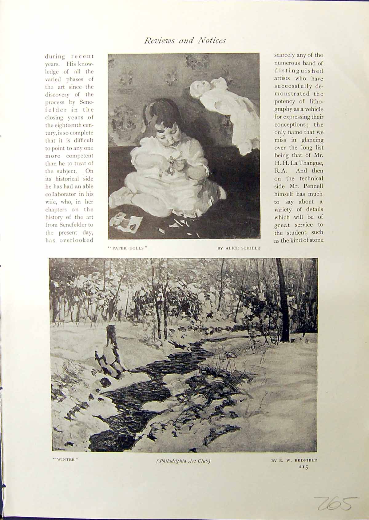Old 1914 Paper Dolls Alice Schille Winter Scene Redfield Josephine Do 20th