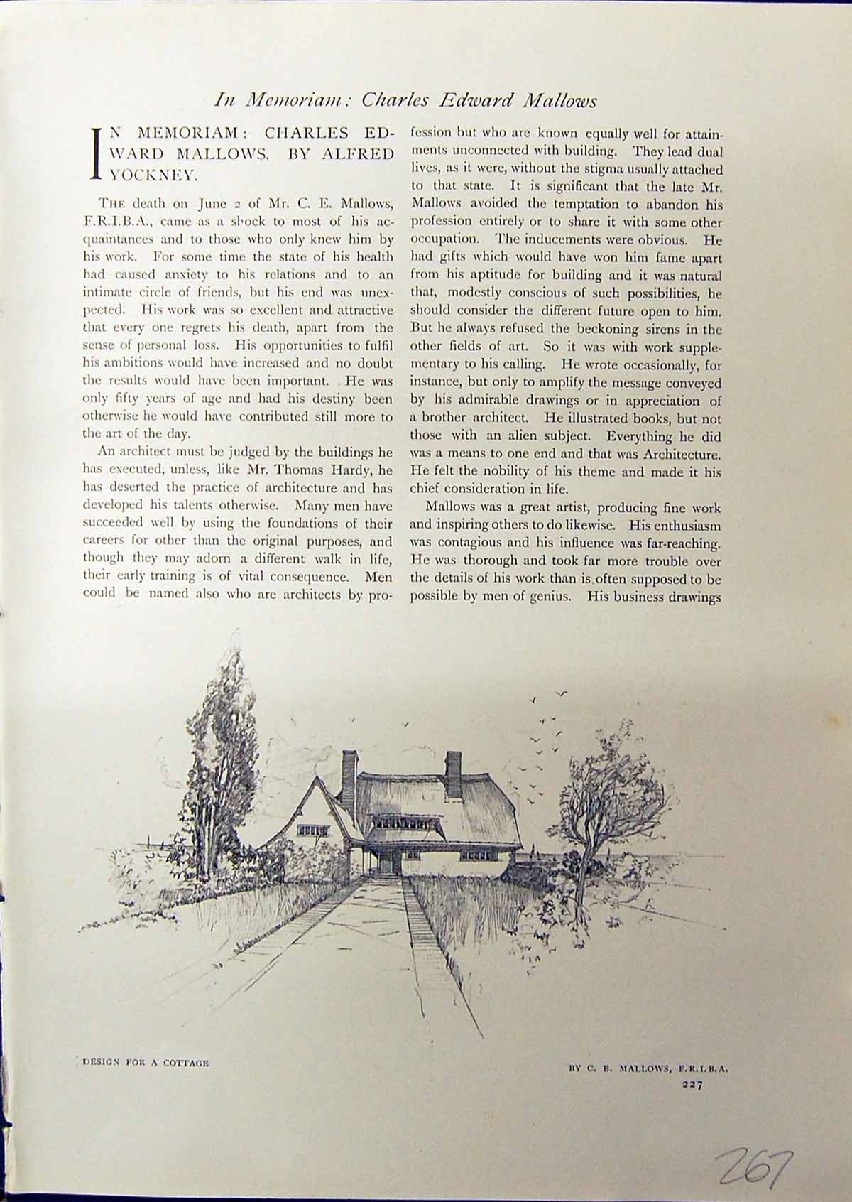 Old Cottage Design Architecture Mallows 1914 Biddenham Kent Staircase 20th