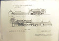 Antique Old Print Architecture Design Cottage Somerset Mallows Crowcombe 1914