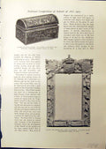 Old Jewell Casket Rosenberg School Art Evans Oak Frame 1914 Gilt Gess 20th