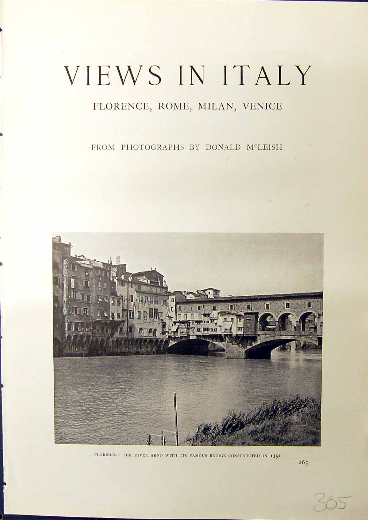 Old Florence Italy River Arno Bridge Peter'S Rome Bernini Colonnade