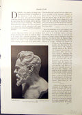 Old Portrait Bust Caldwell Spruce 1914 Iron Bridge Salop Wilson Steer 20th