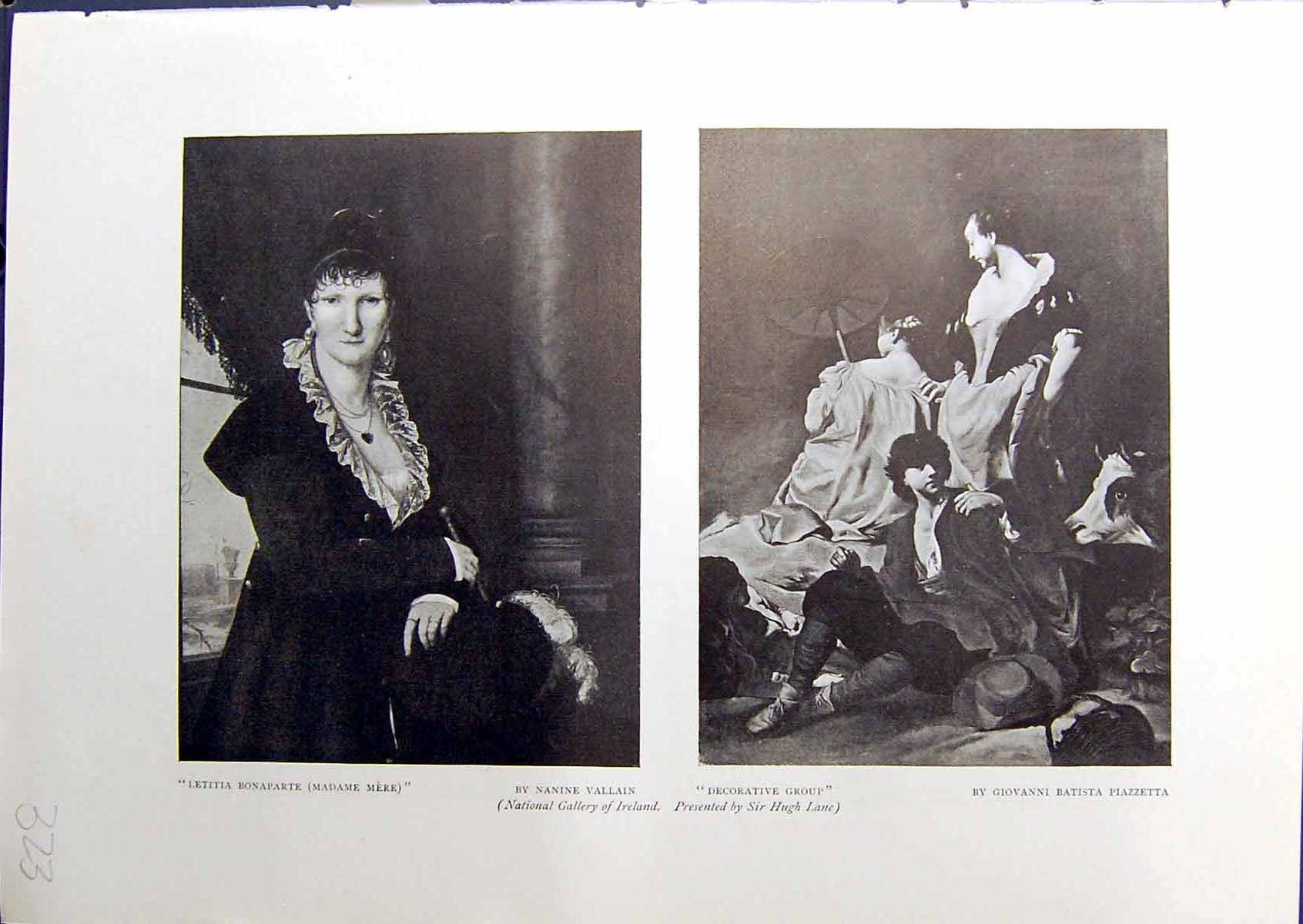 Old Letitia Bonaparte Mere Vallain Piazzetta Baptism Alphin Irish 191 20th