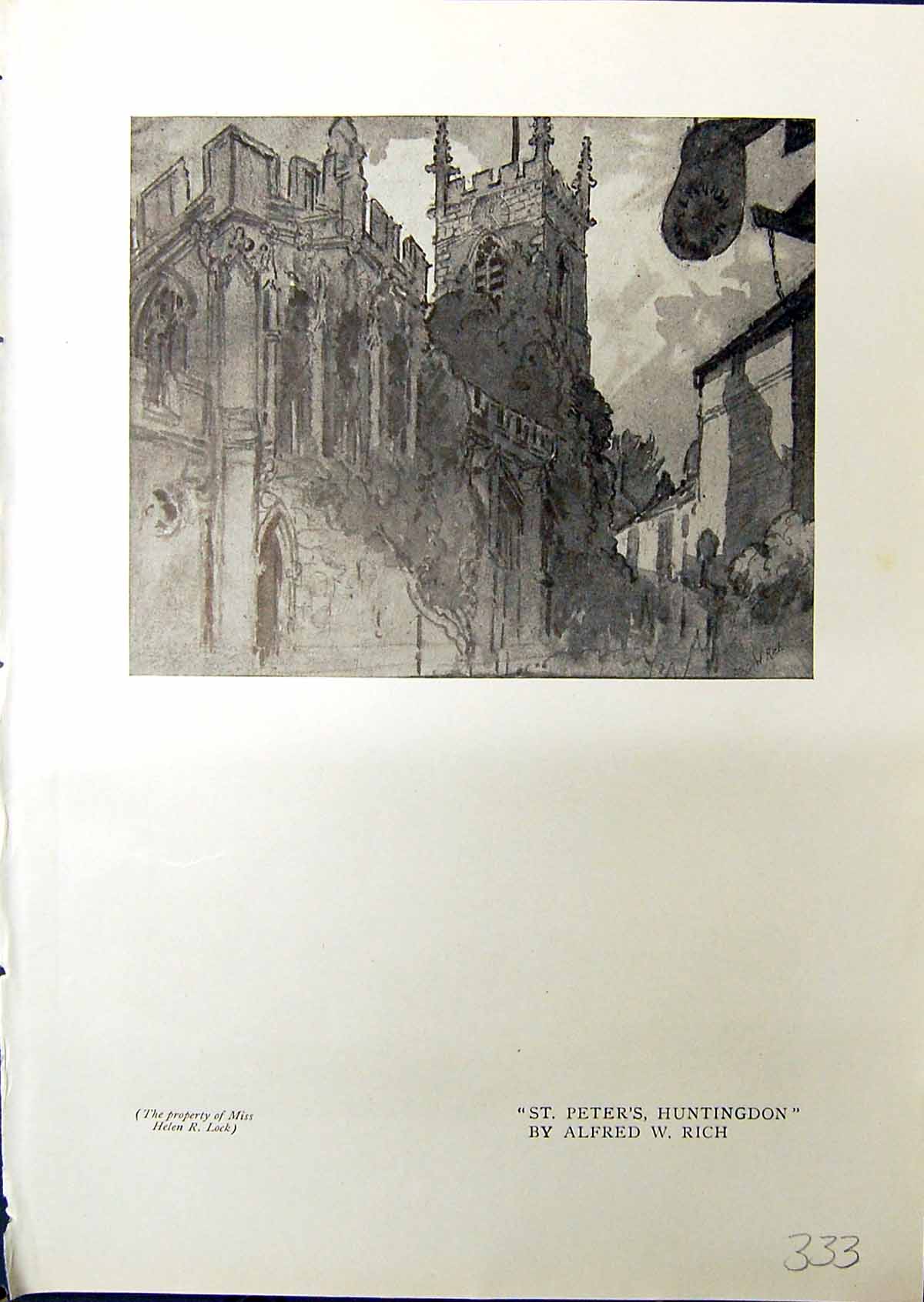 Old St. Peter'S Huntingdon Alfred Rich Architecture English Park 1914 20th