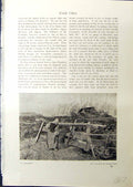 Old Print La Barriere Emile Claus 1914 Weston Hampshire House Trees Fence 20th
