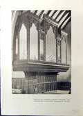 Antique Print Organ Towyn Parish Church Bateman Corsair Ship Nomellini 1914