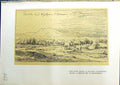 Original Old Antique Print Moutons Dans Plaine D'Arbonne Chaigneau 1914 Colour