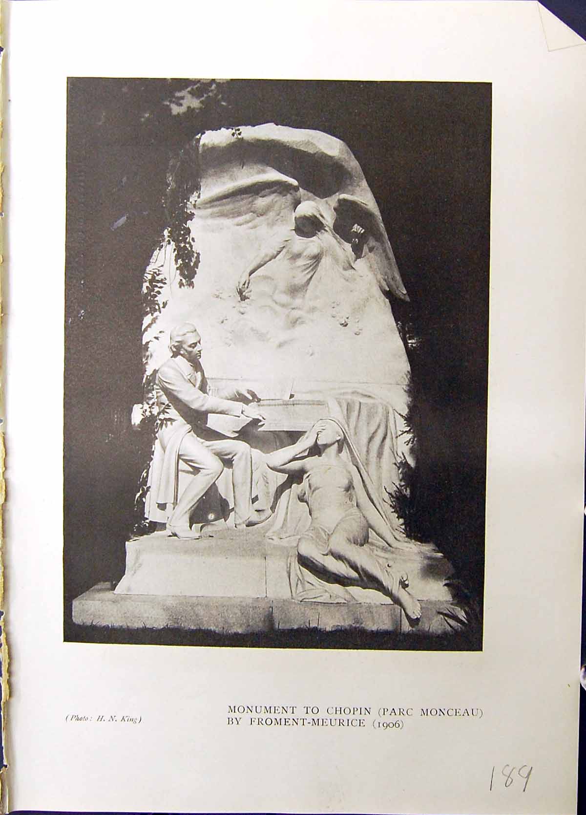 Old Studio 1915 Monument Chopin Parc Monceau Perrault Tuileries Garde 20th