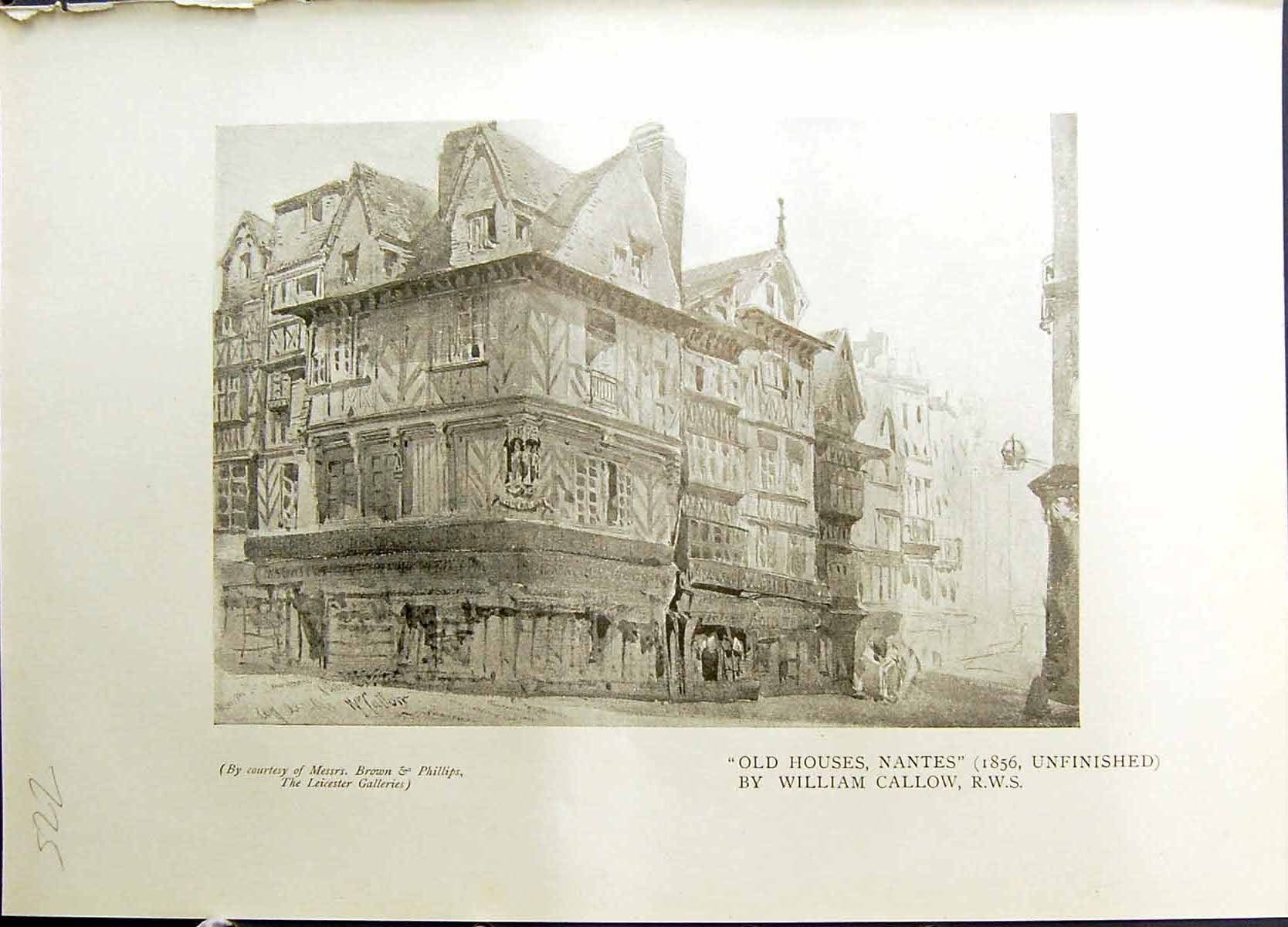 Old Houses Nantes William Callow Hotel Ville Ypres Architecture Studi