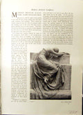 Old Antique Print Studio 1915 Grief Sculpture Web-Gilbert Perdita Wiens 20th