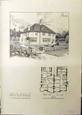 Old Studio 1915 Plan Villas Sketty Swansea Ruthen Topographical Sketc 20th