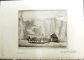 Old Studio 1915 Quarry Horses Cart Henry Rushbury Topographical Sketc 20th