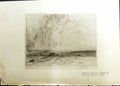 Old Potato Fields Etching Jones Studio 1915 Hall-I Th-Wood Folk Museu 20th