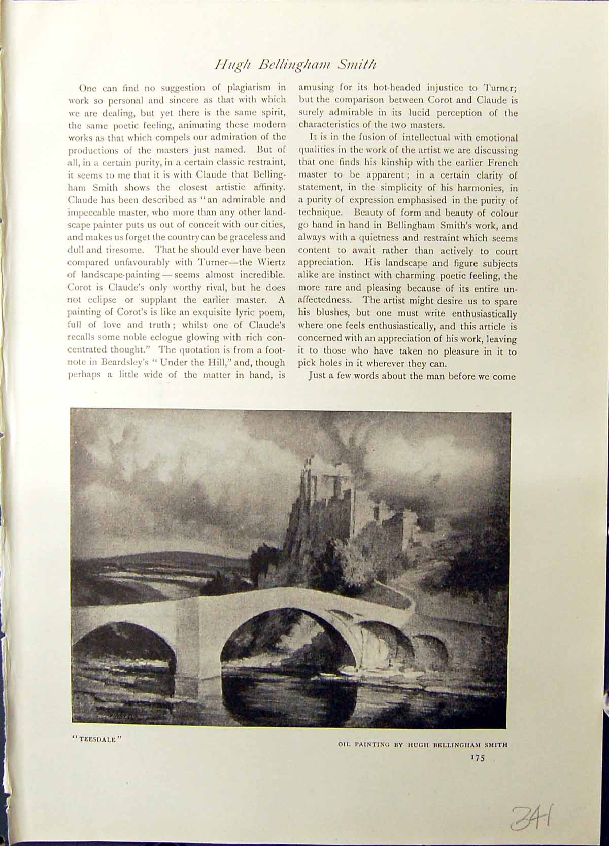 Old Studio 1915 Teesdale River Bridge Bellingham Smith Barnard Castle 20th
