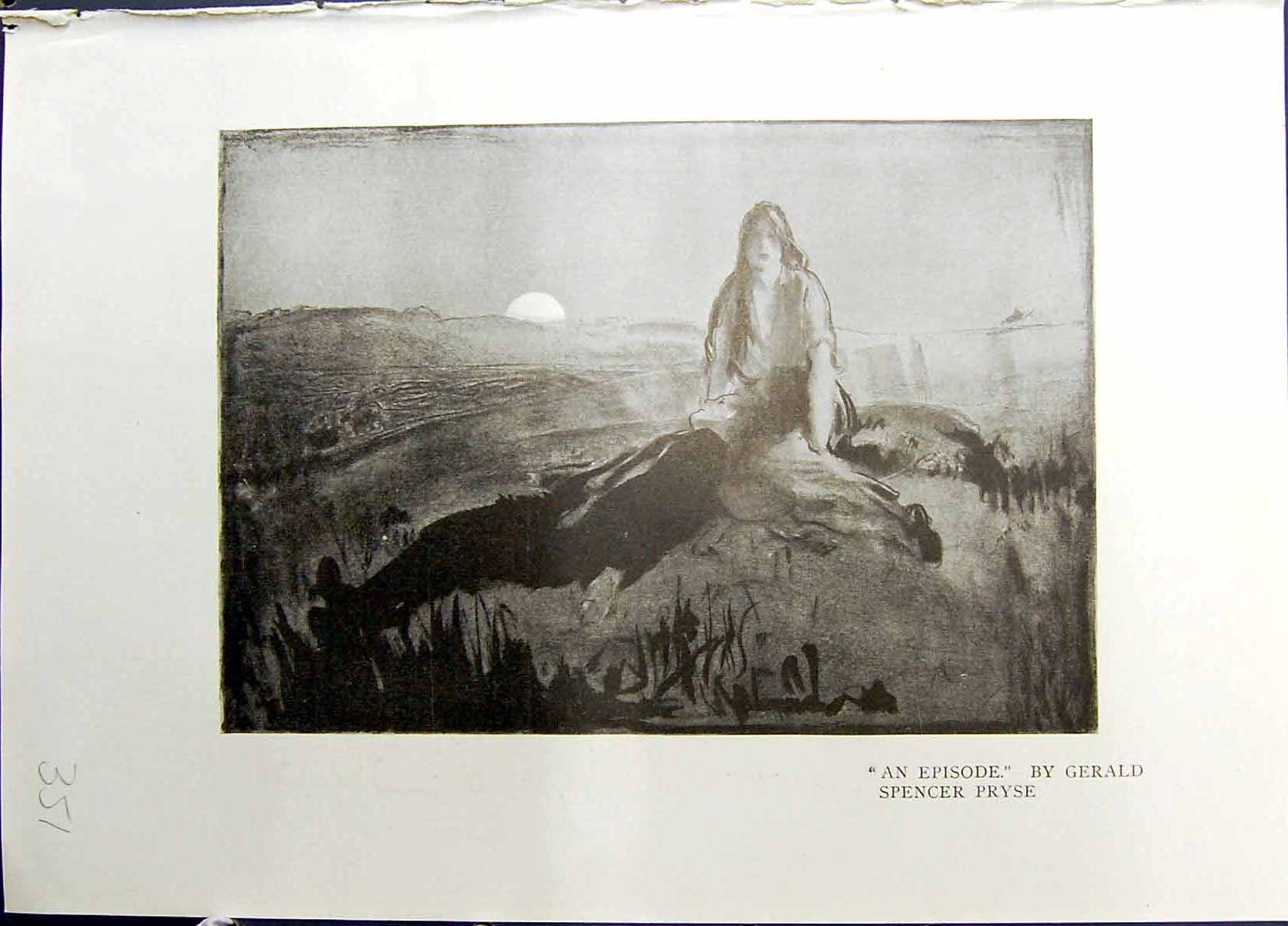 Old 1915 Episode Gerald Spencer Pryse Lady Dead Man Moon Spanish Gyps 20th