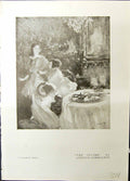 Old Studio 1915 Intime Lodovico Zambelletti Women Tea-Time Brook Autu 20th