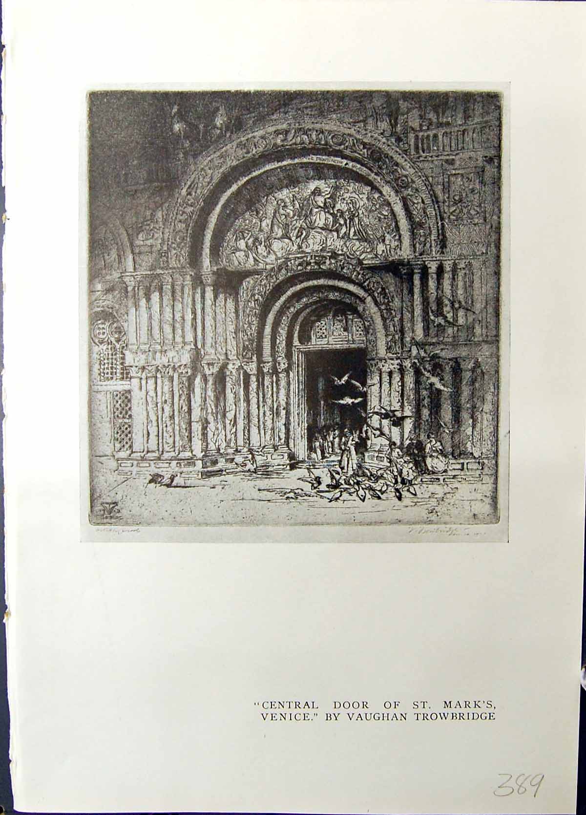 Old Central Door St. Mark'S Venice Trowbridge Chapel Chartreuse Avign