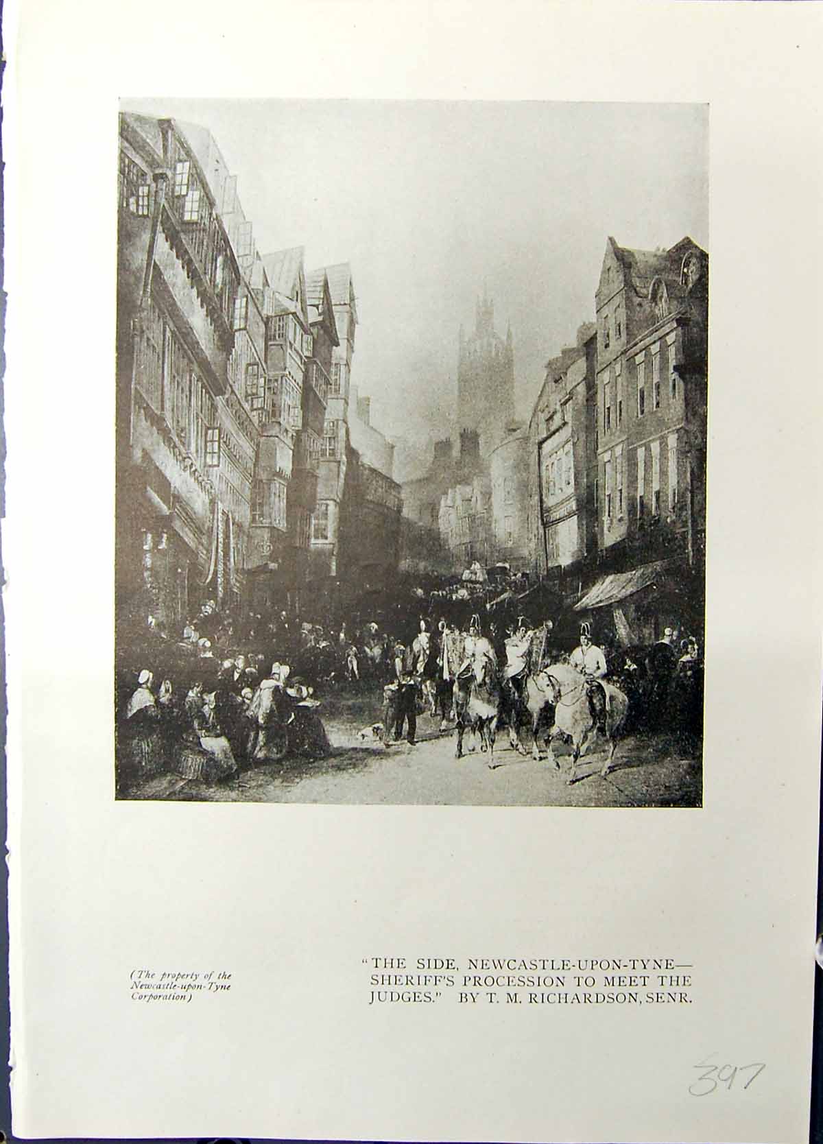 Old Side Newcastle-Upon-Tyne Sheriff'S Procession River Boats Lund St