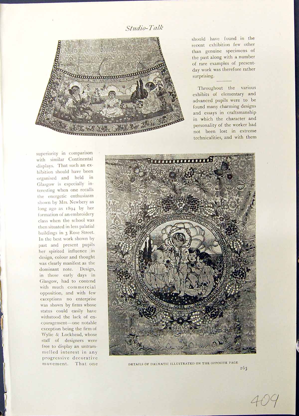 Old Details Dalmatic Design Applique Cosy French Cushion Oliver Studi