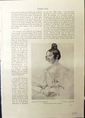 Antique Old Print Mlle. Koreneff Morning Dawn Sunrise Rylf Moscow Studio 1915