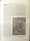 Old Studio 1915 Portion Cartoon Ambrose Panel Chapel Christ'S Hospita 20th