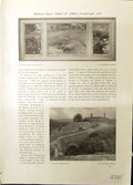 Old Studio 1915 Soir Montagne Bridge Harmonies Tranquilles Swiss Land 20th